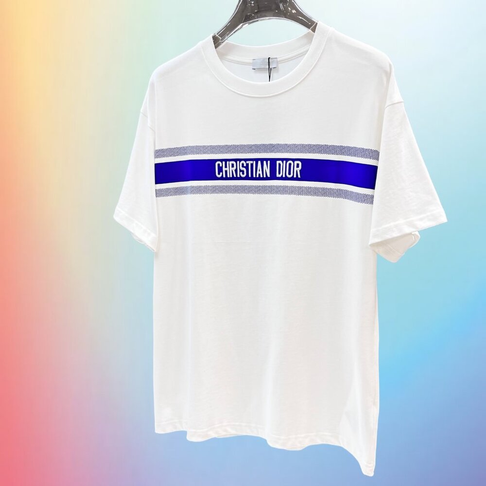 Dior Short Sleeve Tee - Sporty Elegance